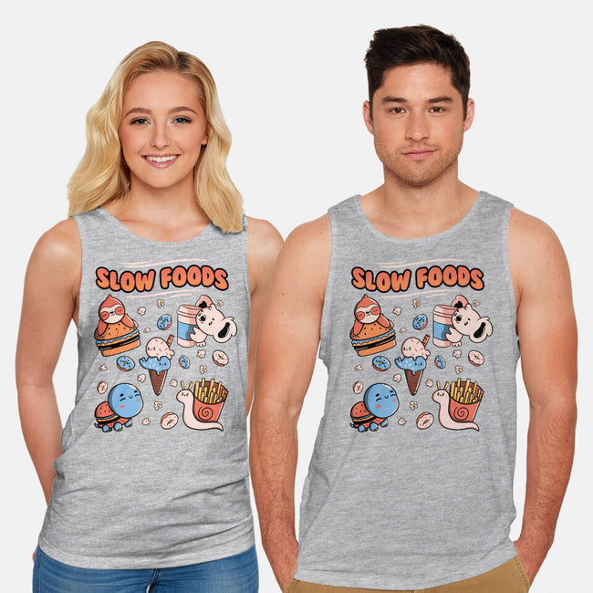 Slow Foods-Unisex-Basic-Tank-tobefonseca