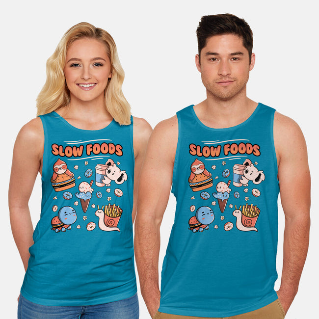 Slow Foods-Unisex-Basic-Tank-tobefonseca