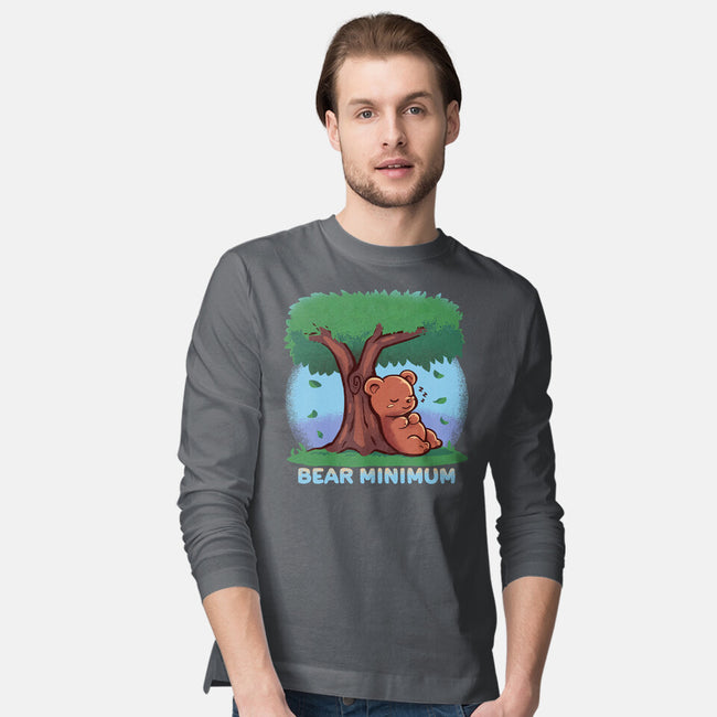 Bear Minimum-Mens-Long Sleeved-Tee-TechraNova