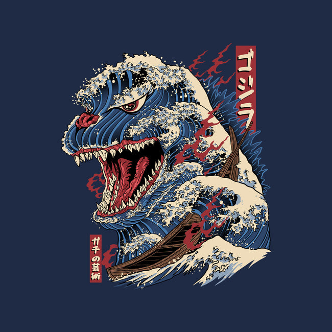 Great Godzilla-Womens-V-Neck-Tee-gaci