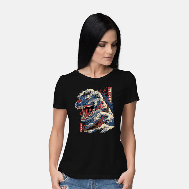 Great Godzilla-Womens-Basic-Tee-gaci