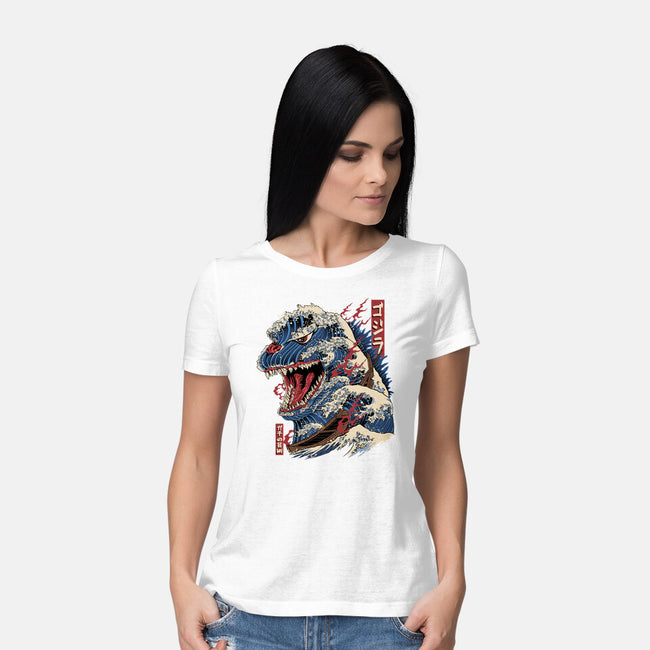 Great Godzilla-Womens-Basic-Tee-gaci