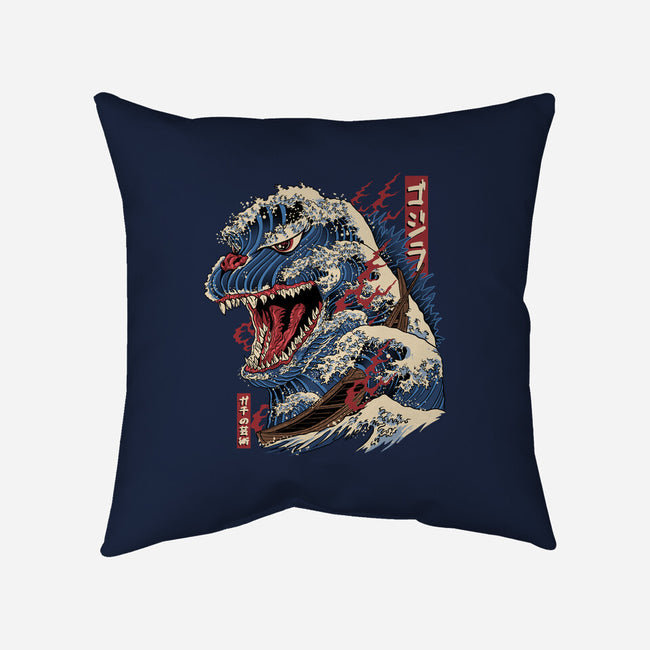 Great Godzilla-None-Non-Removable Cover w Insert-Throw Pillow-gaci