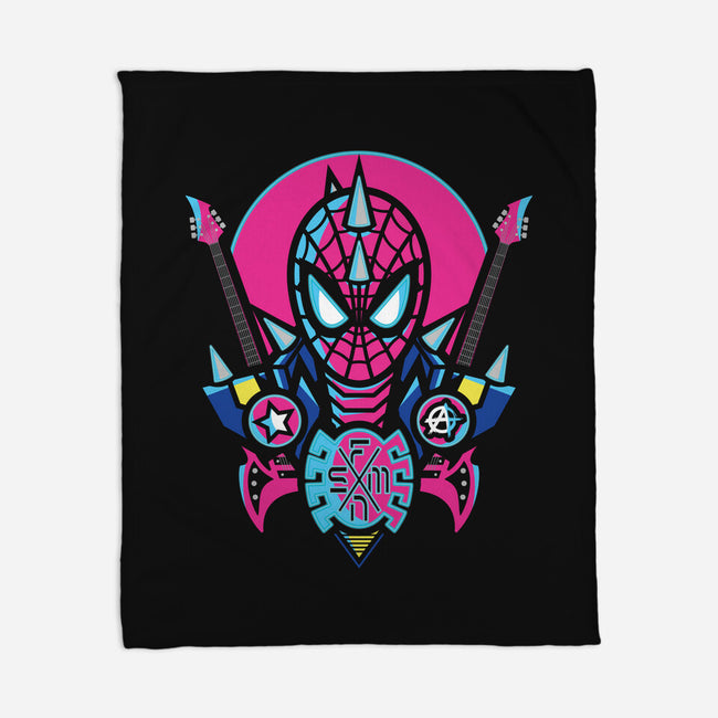 Spider Cyber Punk-None-Fleece-Blanket-jrberger