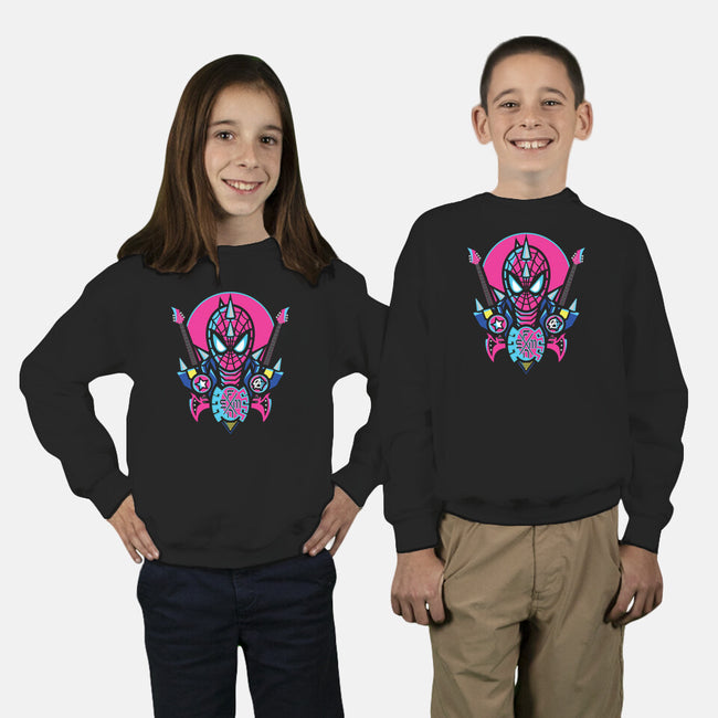 Spider Cyber Punk-Youth-Crew Neck-Sweatshirt-jrberger