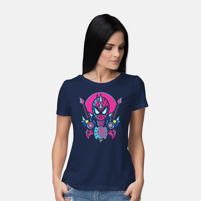 Spider Cyber Punk-Womens-Basic-Tee-jrberger