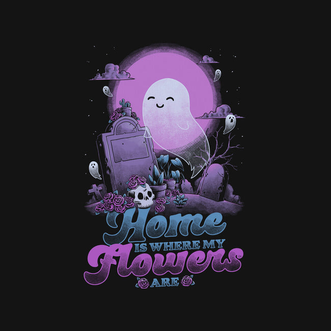 Ghost Home Flowers-Womens-Off Shoulder-Sweatshirt-Studio Mootant