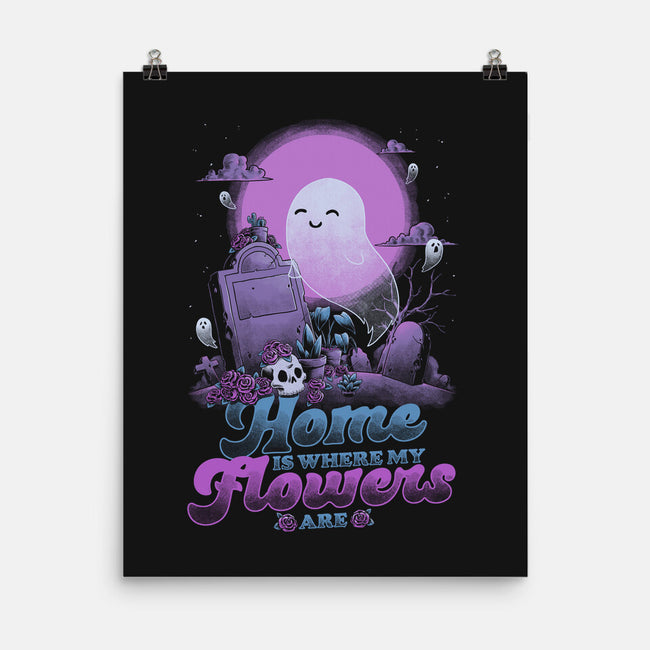 Ghost Home Flowers-None-Matte-Poster-Studio Mootant