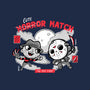 Cute Horror Match-Womens-V-Neck-Tee-Ca Mask