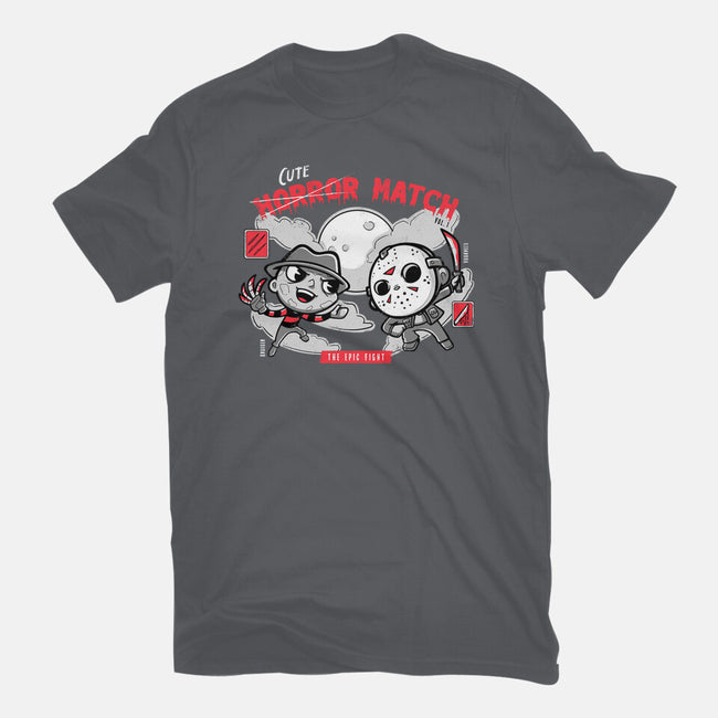 Cute Horror Match-Mens-Heavyweight-Tee-Ca Mask