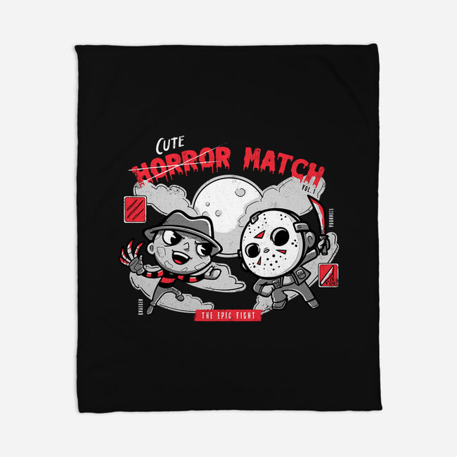 Cute Horror Match-None-Fleece-Blanket-Ca Mask