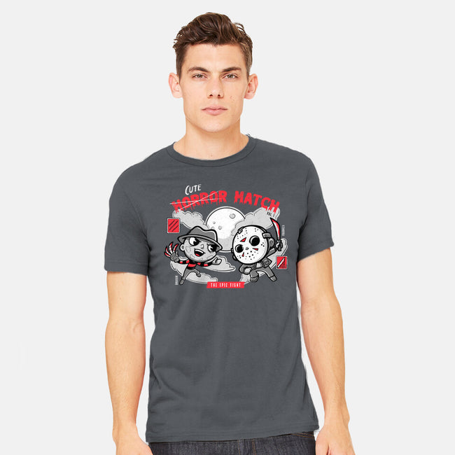 Cute Horror Match-Mens-Heavyweight-Tee-Ca Mask