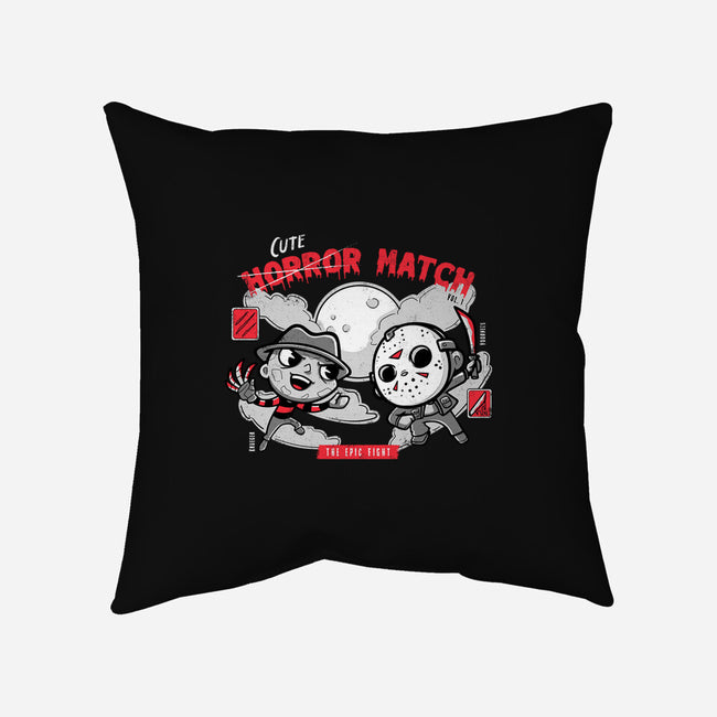 Cute Horror Match-None-Non-Removable Cover w Insert-Throw Pillow-Ca Mask