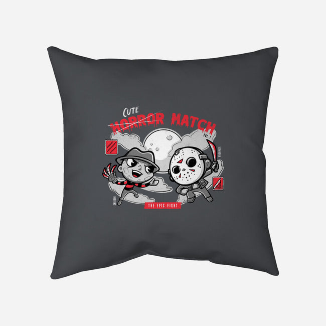 Cute Horror Match-None-Removable Cover w Insert-Throw Pillow-Ca Mask