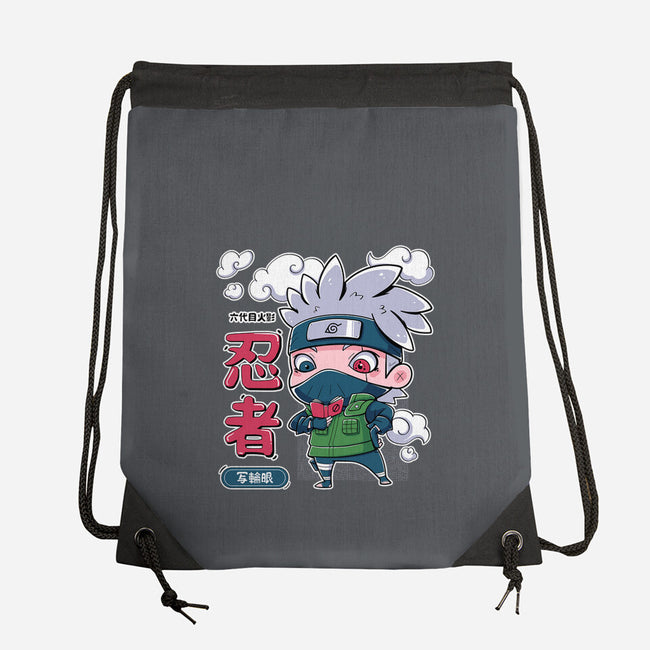 Cute Kakashi-None-Drawstring-Bag-Ca Mask