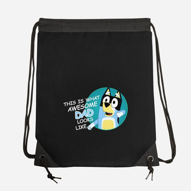 Awesome Dad-None-Drawstring-Bag-MaxoArt