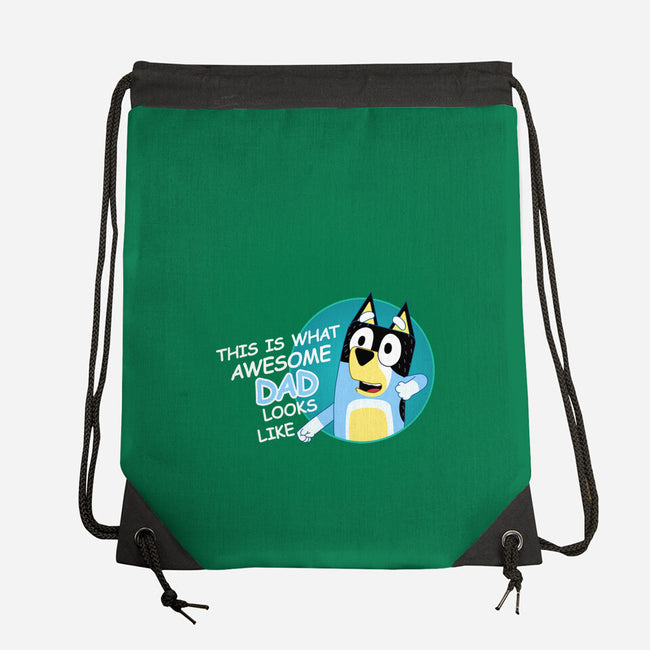 Awesome Dad-None-Drawstring-Bag-MaxoArt