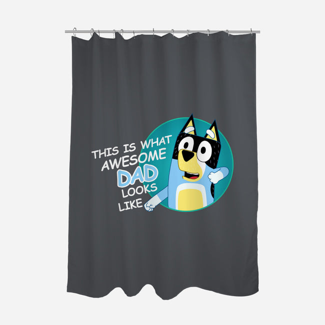 Awesome Dad-None-Polyester-Shower Curtain-MaxoArt