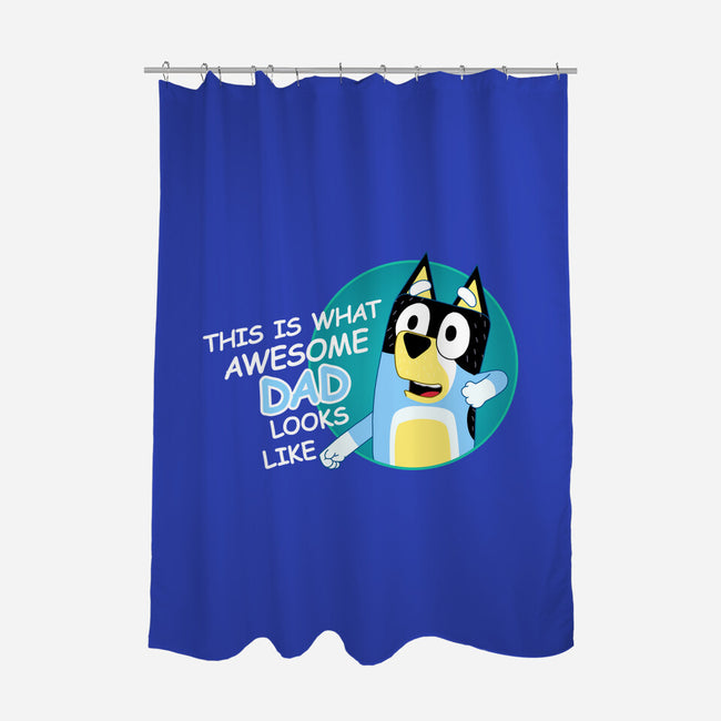 Awesome Dad-None-Polyester-Shower Curtain-MaxoArt