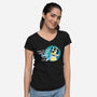 Awesome Dad-Womens-V-Neck-Tee-MaxoArt