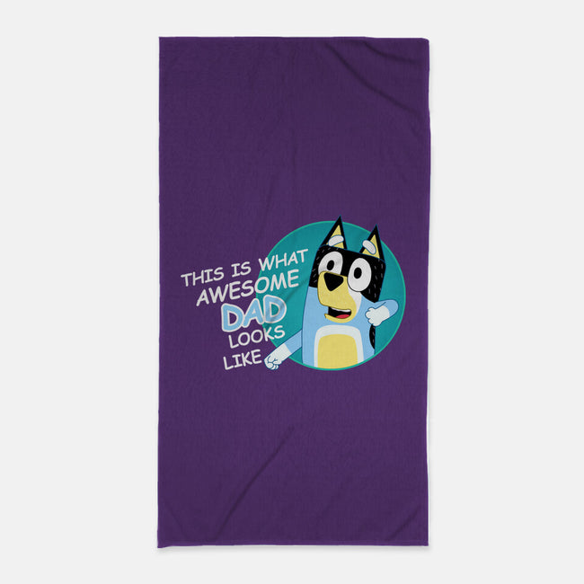 Awesome Dad-None-Beach-Towel-MaxoArt