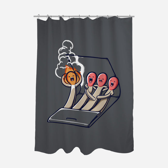 Don't Play With Fire-None-Polyester-Shower Curtain-Xentee