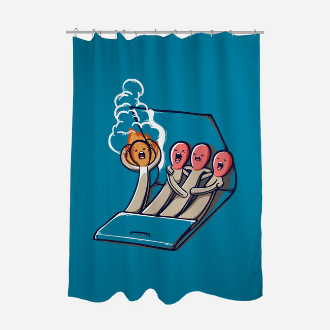 Don't Play With Fire-None-Polyester-Shower Curtain-Xentee