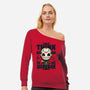 One Occasion-Womens-Off Shoulder-Sweatshirt-Boggs Nicolas