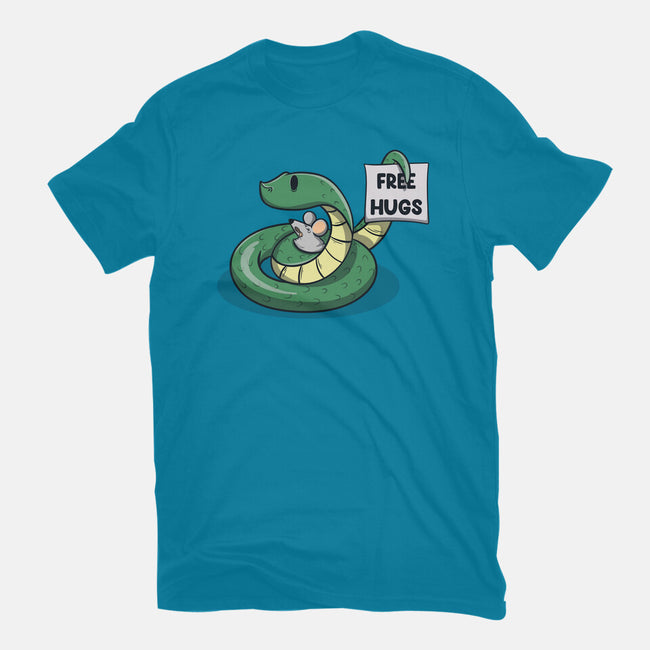 Hugs Are Free-Womens-Fitted-Tee-Claudia