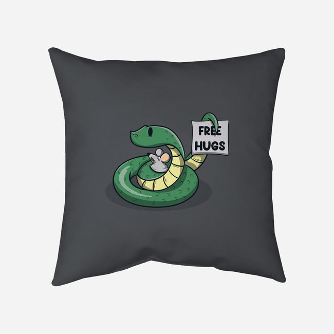 Hugs Are Free-None-Removable Cover-Throw Pillow-Claudia