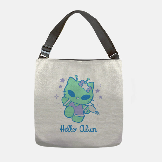 Hello Alien-None-Adjustable Tote-Bag-xMorfina