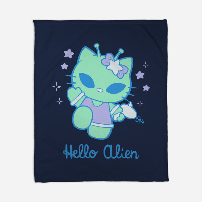 Hello Alien-None-Fleece-Blanket-xMorfina