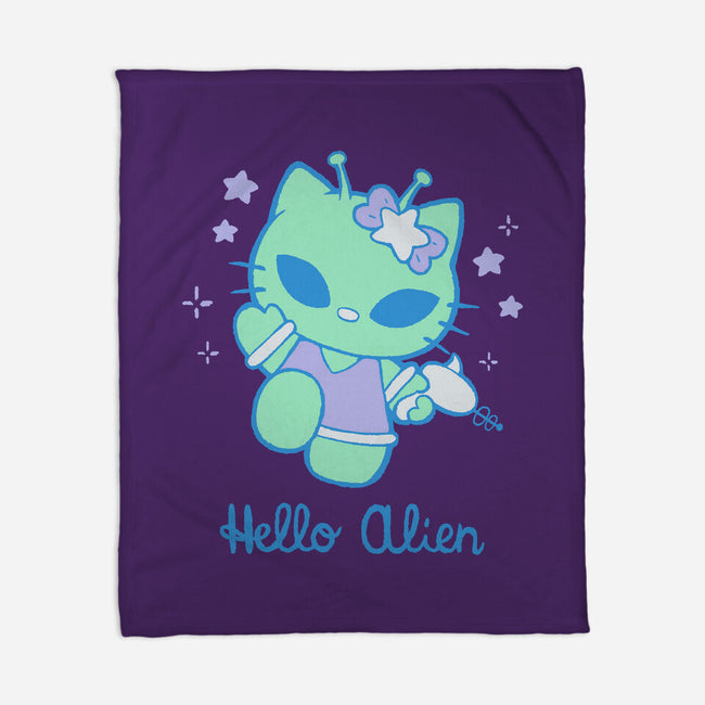 Hello Alien-None-Fleece-Blanket-xMorfina