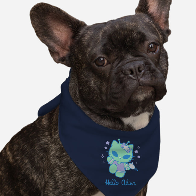 Hello Alien-Dog-Bandana-Pet Collar-xMorfina