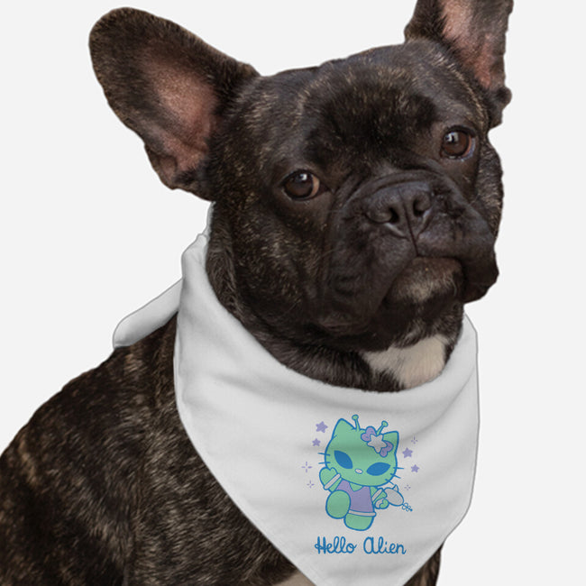 Hello Alien-Dog-Bandana-Pet Collar-xMorfina