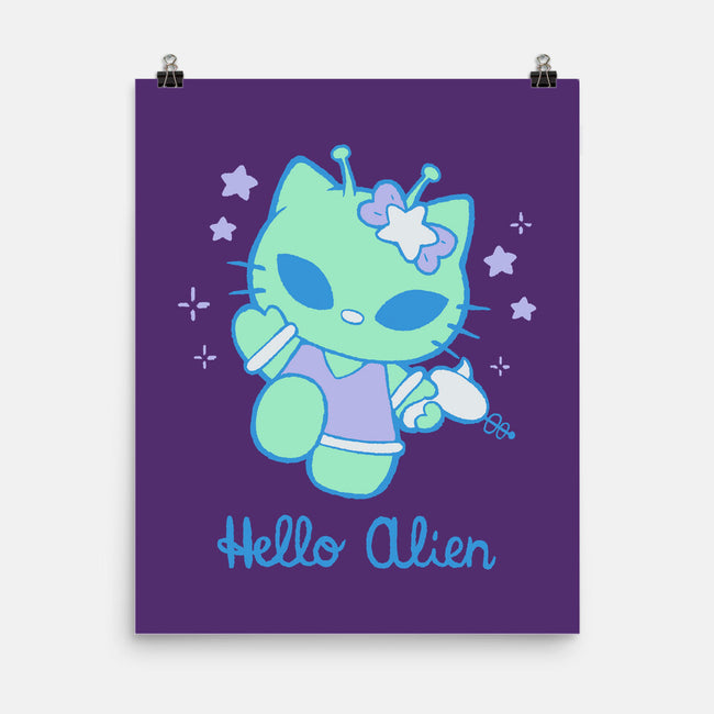 Hello Alien-None-Matte-Poster-xMorfina