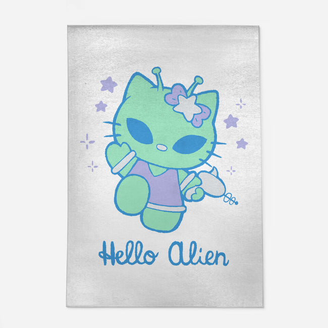 Hello Alien-None-Indoor-Rug-xMorfina