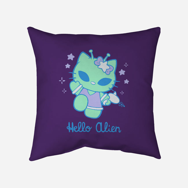 Hello Alien-None-Non-Removable Cover w Insert-Throw Pillow-xMorfina