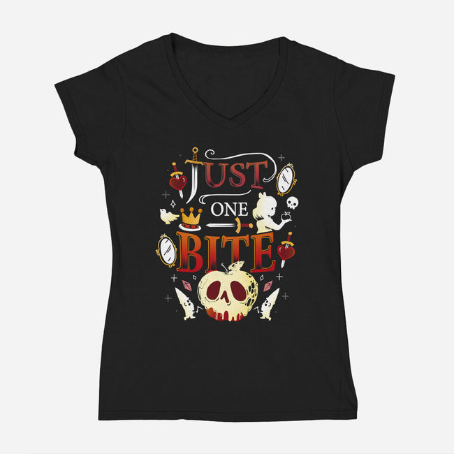 One Bite-Womens-V-Neck-Tee-Vallina84