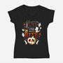 One Bite-Womens-V-Neck-Tee-Vallina84