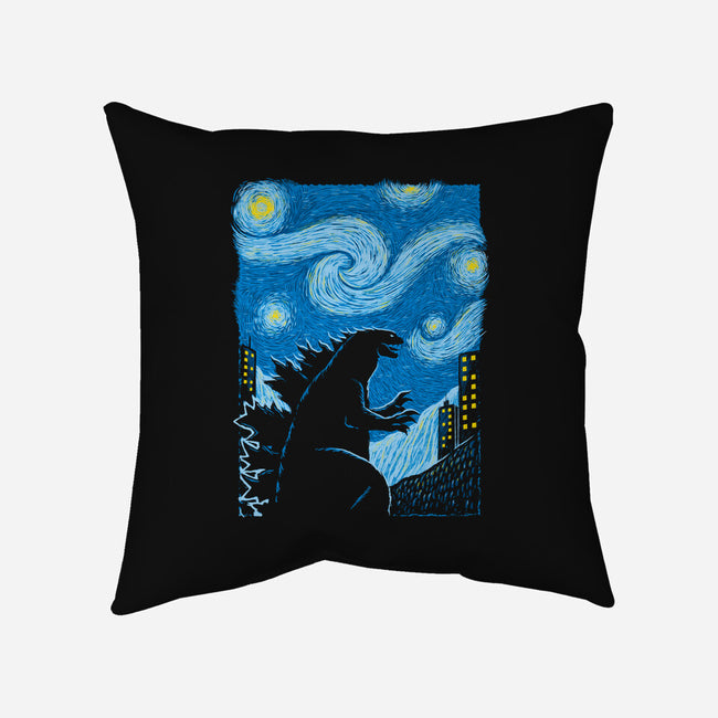 Gogh-Zilla-None-Removable Cover w Insert-Throw Pillow-Umberto Vicente