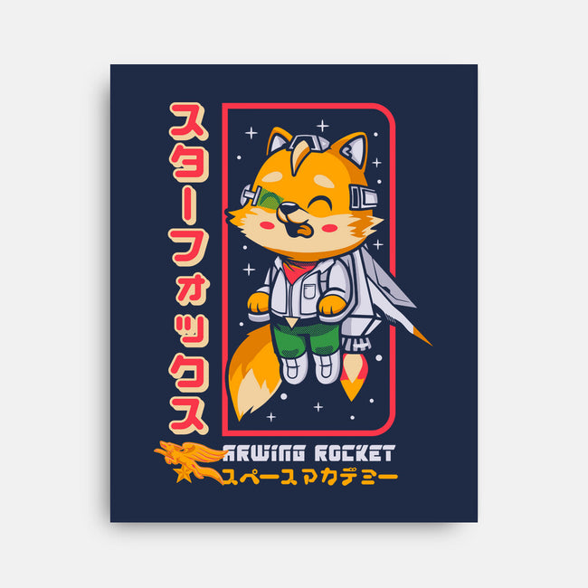 Space Foxey-None-Stretched-Canvas-Arinesart