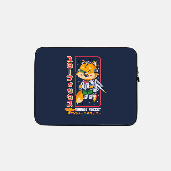 Space Foxey-None-Zippered-Laptop Sleeve-Arinesart