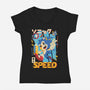 Top Speed-Womens-V-Neck-Tee-Arinesart