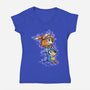 A New Adventure-Womens-V-Neck-Tee-nickzzarto