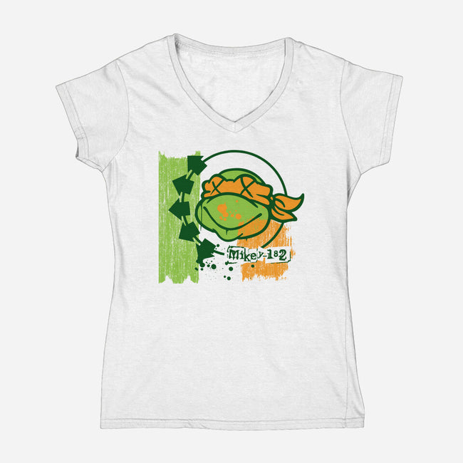 Mikey-182-Womens-V-Neck-Tee-dalethesk8er