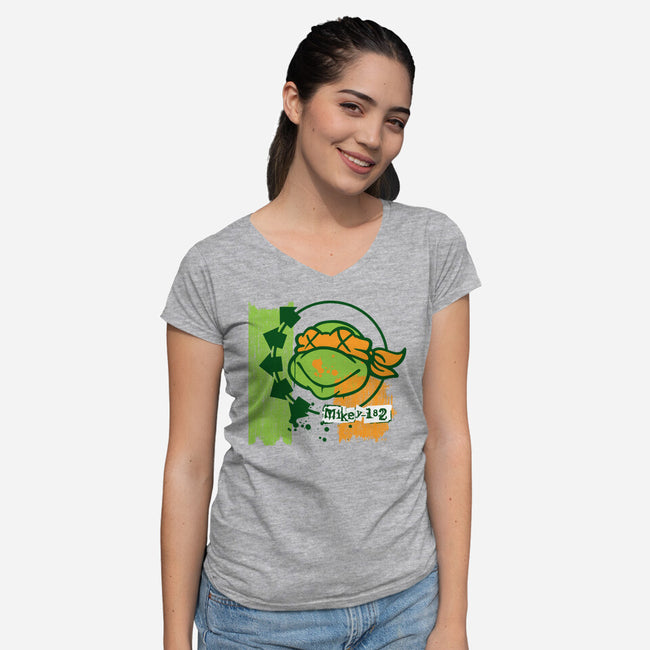 Mikey-182-Womens-V-Neck-Tee-dalethesk8er