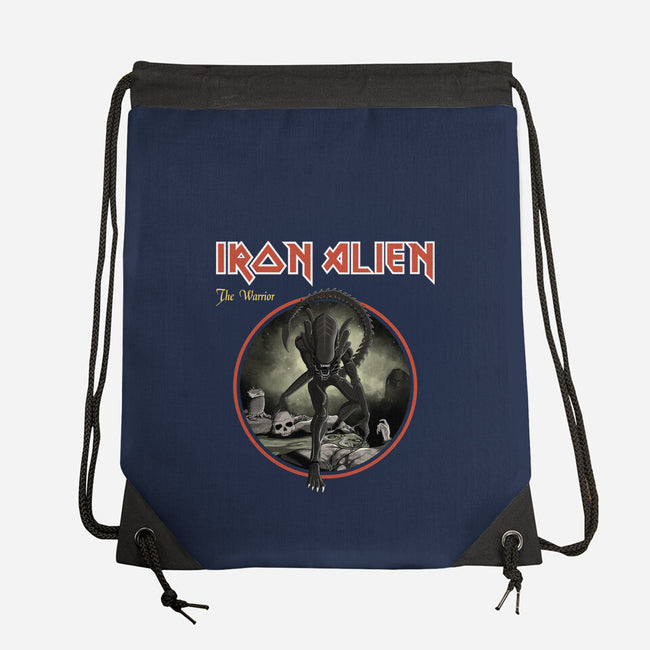 Iron Alien-None-Drawstring-Bag-retrodivision