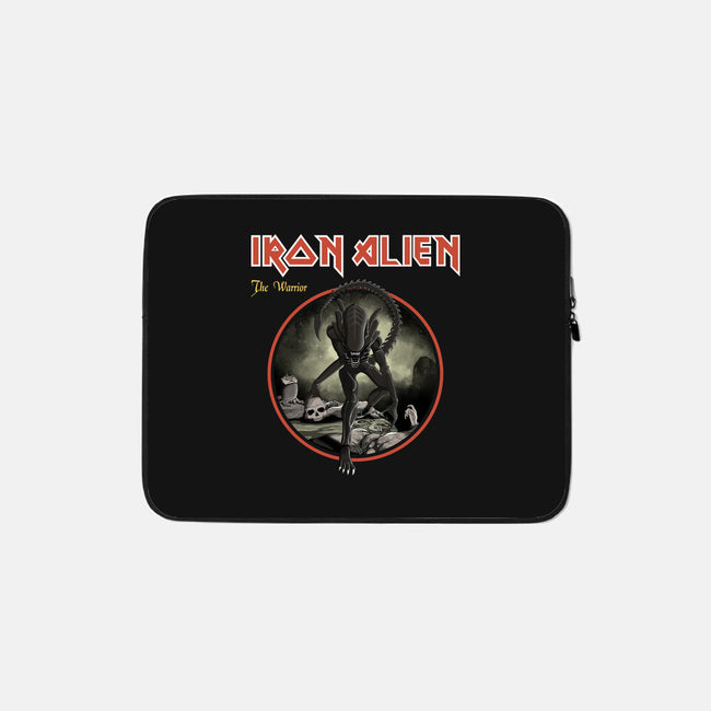 Iron Alien-None-Zippered-Laptop Sleeve-retrodivision