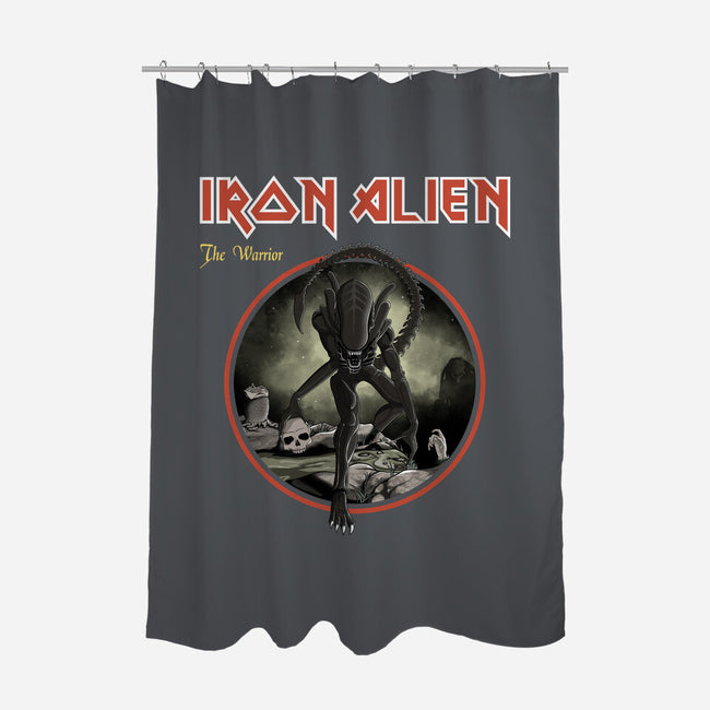 Iron Alien-None-Polyester-Shower Curtain-retrodivision